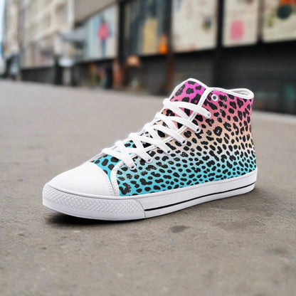 Butterfly Rainbow Vivid Multicolor Custom Bold Art - Freaky Shoes | Custom Art Sneakers