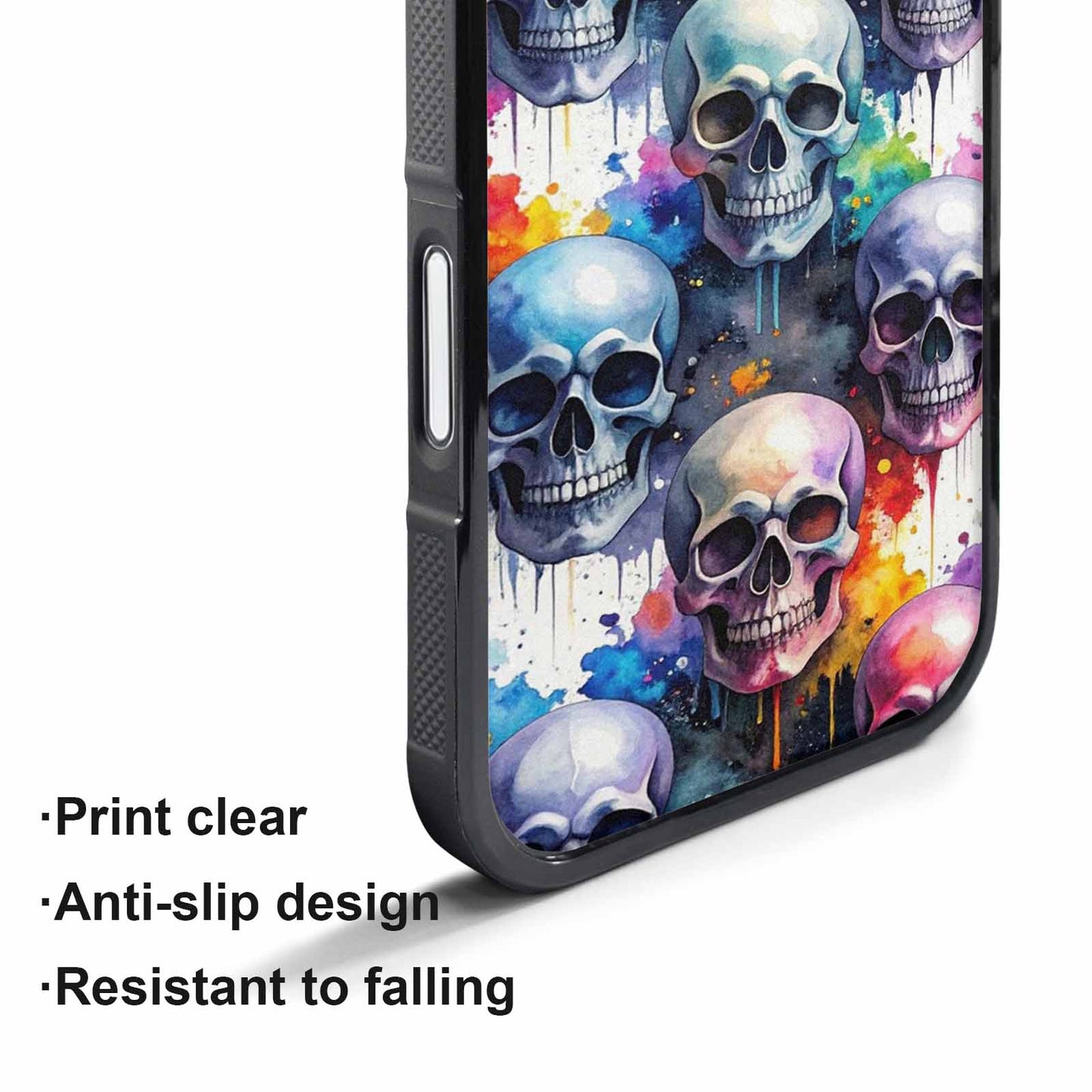 iPhone 17 Pro Max Case — Skull Dark Art Gothic Print Gothic, Custom Printed Phone Case
