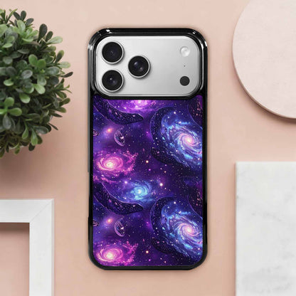 iPhone 17 Pro Max Case — Snake Print Galaxy Seamless Animal Print, Custom Made Phone Cover