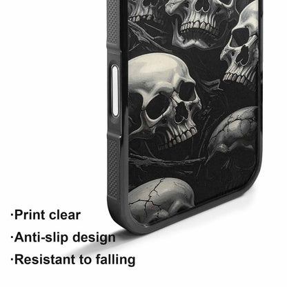 iPhone 17 Case — Skull Dark Art Gothic Print Gothic, Unique Phone Case Design