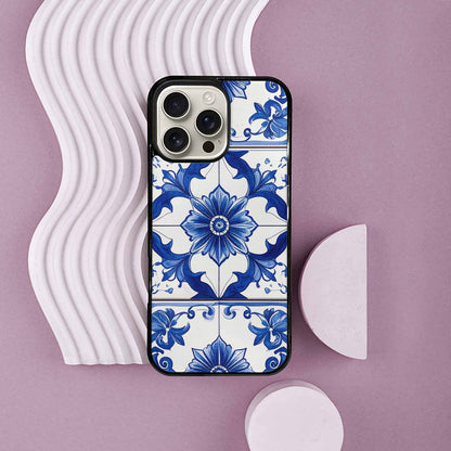 iPhone 16 Pro Max Case — Talavera Tile Floral Custom, Personalized Phone Case