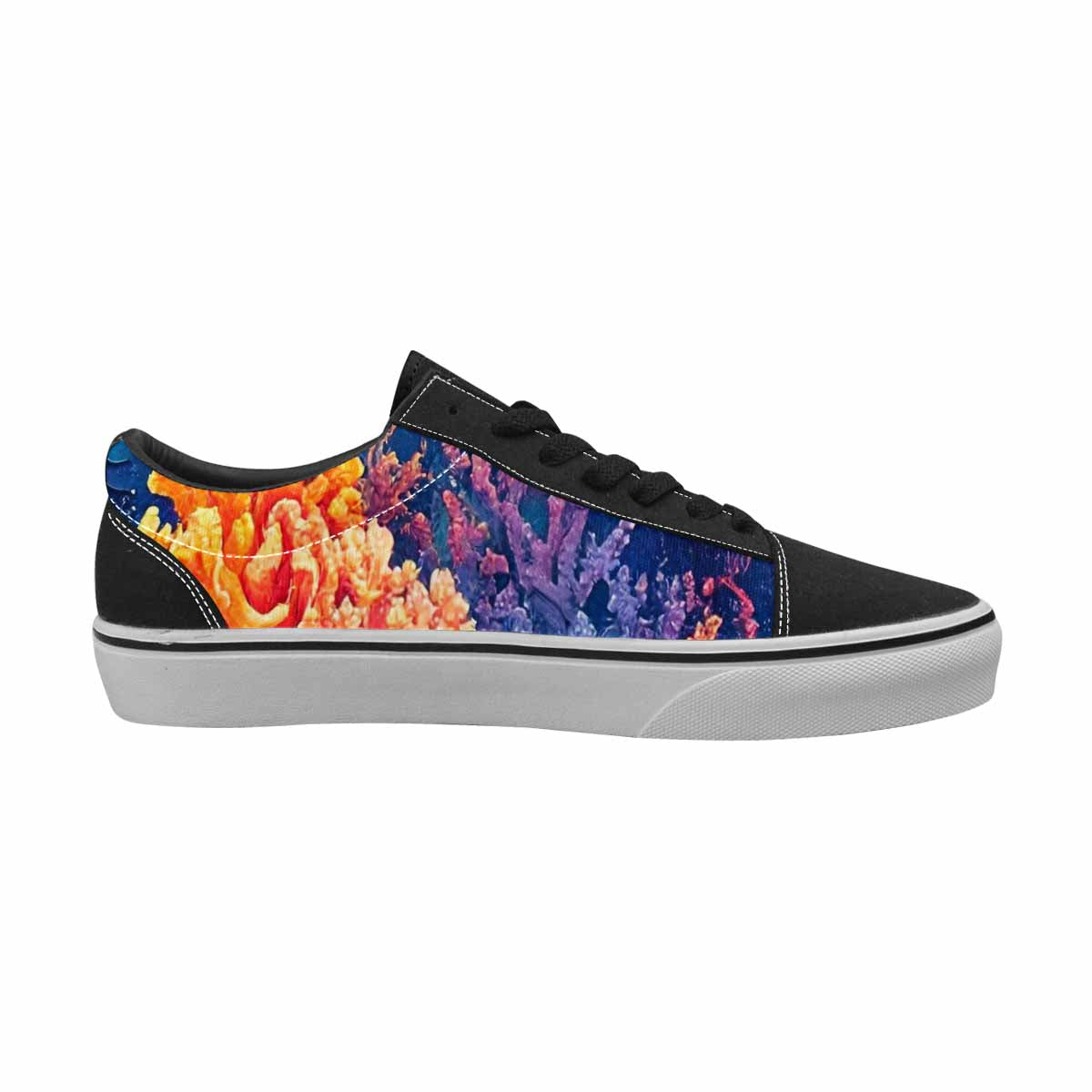 MEN'S Fish Scale Coral Canvas Lace-Up Y2K Shoes