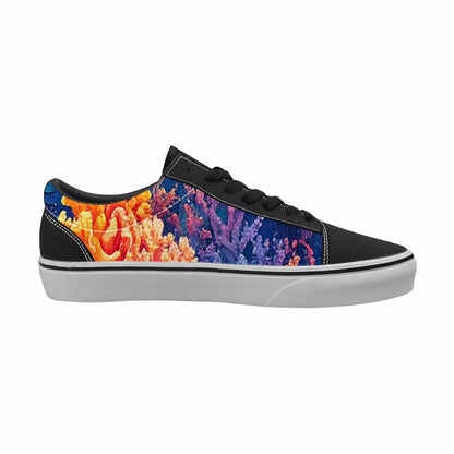 MEN'S Fish Scale Coral Canvas Lace-Up Y2K Shoes