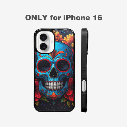 iPhone 16 Case — Graffiti Skull Art Seamless Pattern Vibrant, Custom Made Phone Cover