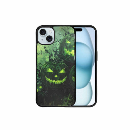 iPhone 15 Plus Case — Halloween Glowing Jackolantern Personalized Phone Cover, Unique Phone Case Design