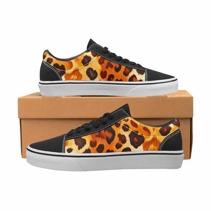 MEN'S Cow Animal Print Canvas Lace-Up Cottagecore Sneakers