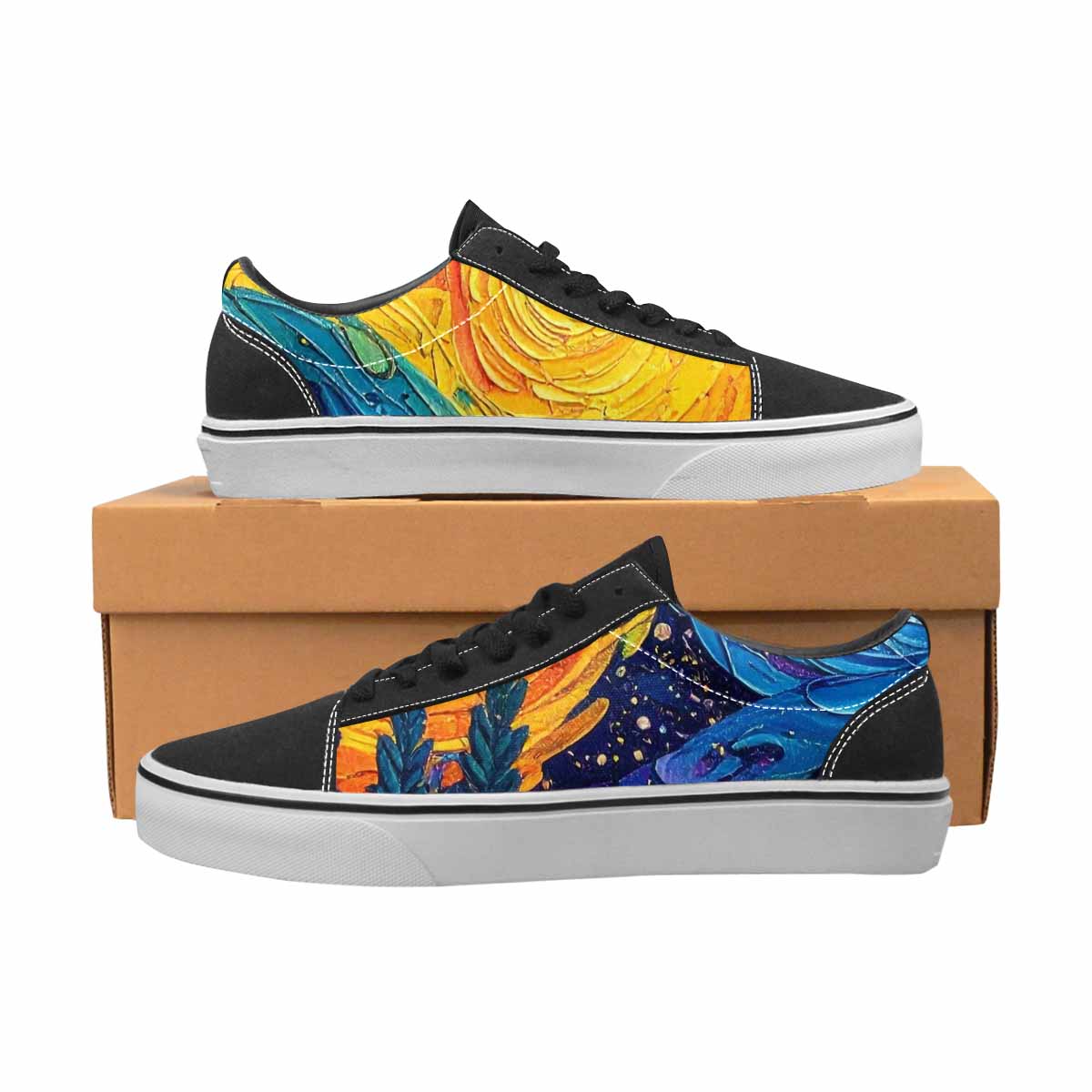 WOMEN'S Blend All Versions Canvas Lace-Up Vivid Custom Sneakers