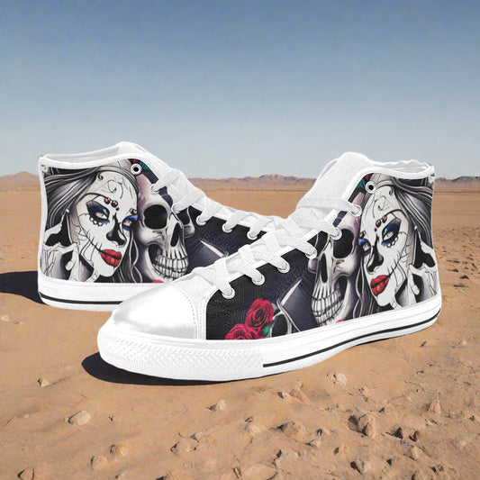 Chinese Dragon Pink Cream Custom MEN Bold Art - Freaky Shoes | Custom Art Sneakers