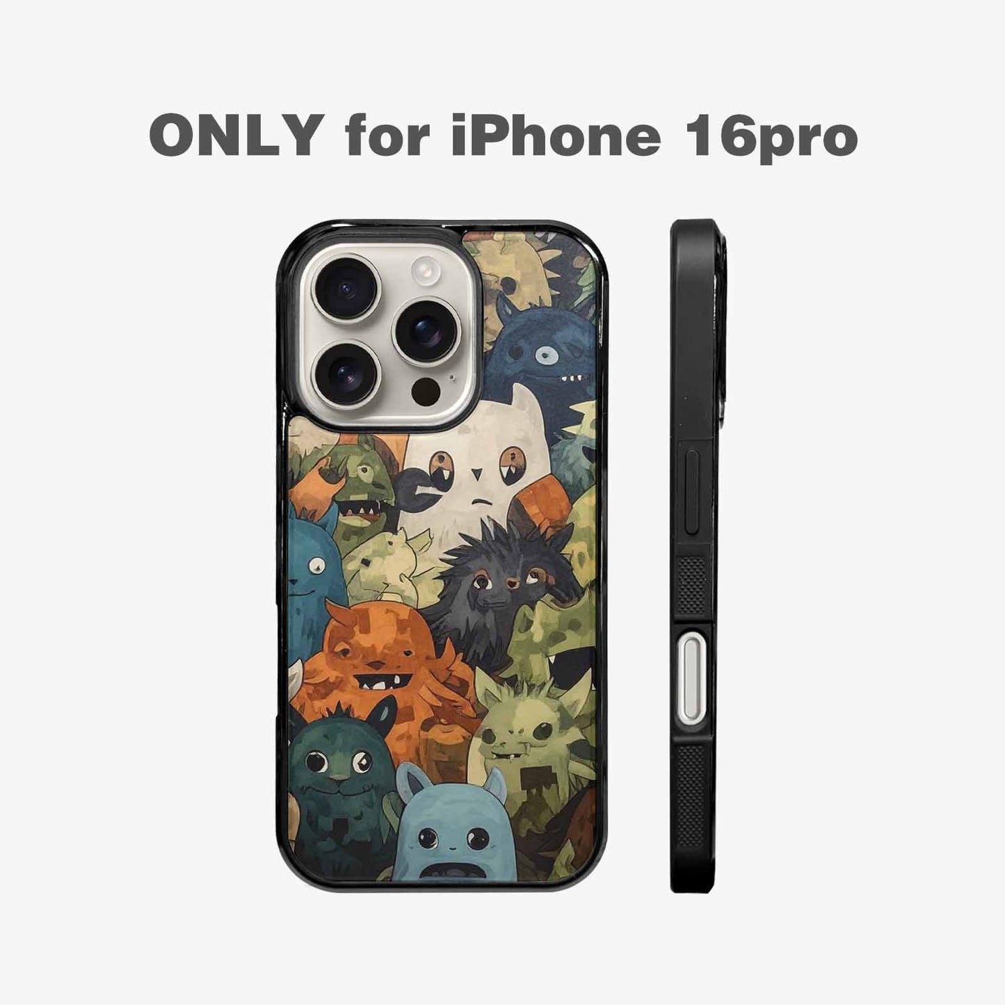iPhone 16 Pro Case — Monsters Camomonsters Pattern Gsw, Customized Protective Case