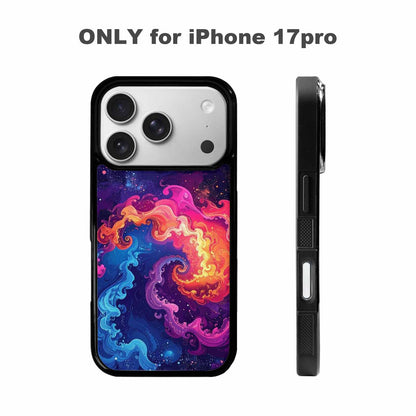 iPhone 17 Pro Case — Rose Galaxy Art Seamless Pattern Galaxy, Custom Phone Case
