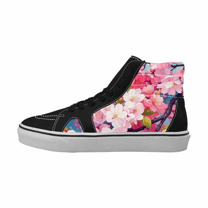 MEN'S Cherry Blossom Branch High Top Canvas Y2K Custom Shoes