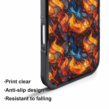 iPhone 17 Pro Case — Small Fire Flame Pattern Randomly Original, Personalized Phone Case