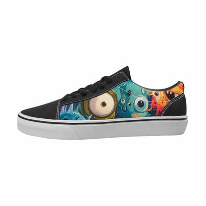 MEN'S Monsters Canvas Made To Order Dreamcore All Over Print Shoes