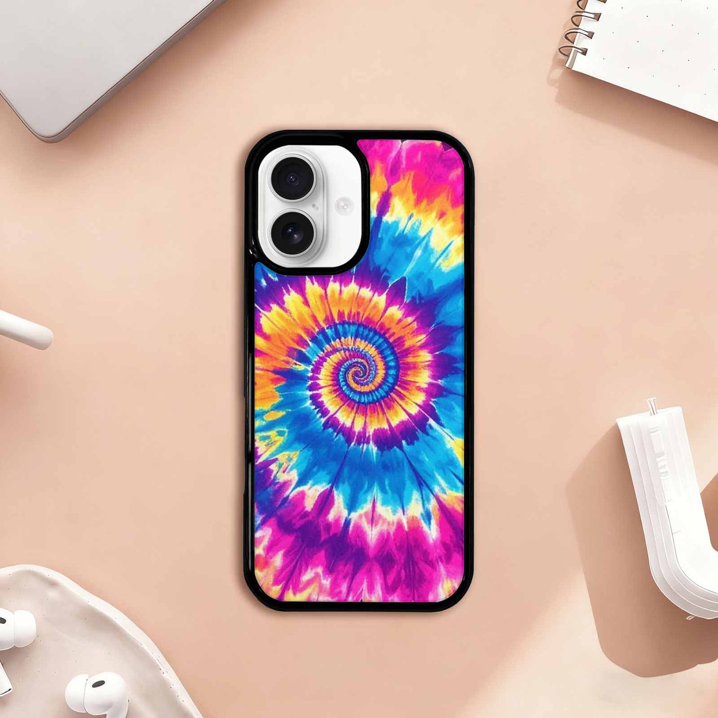 iPhone 17 Case — Tie Dye Spiral Tie Dye, Custom Printed Phone Case