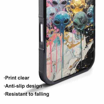 iPhone 17 Pro Max Case — Aliens Marblemelting Aliens Pa Alien Scifi, Customized Protective Case