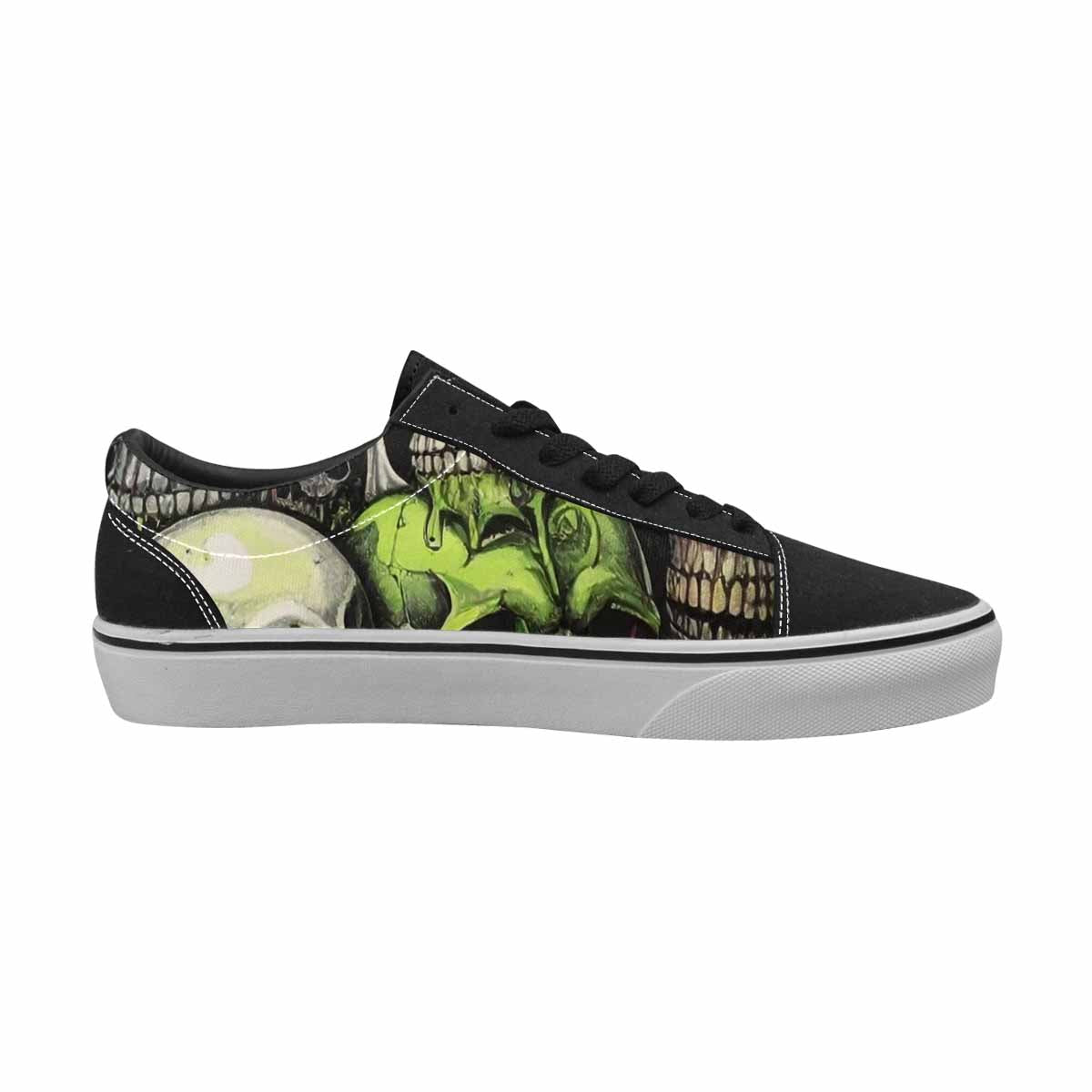 WOMEN'S Rainbow From Skull S Lace-Up Canvas Aesthetic Shoes