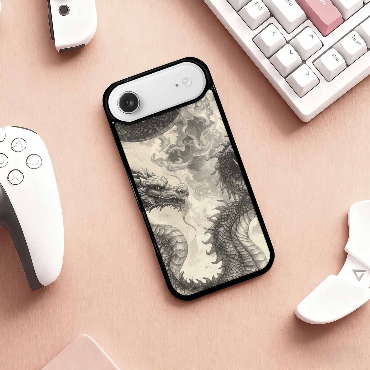 iPhone 17 Air Case — Retro Dragons Flame Retro Vintage, Personalized Phone Case