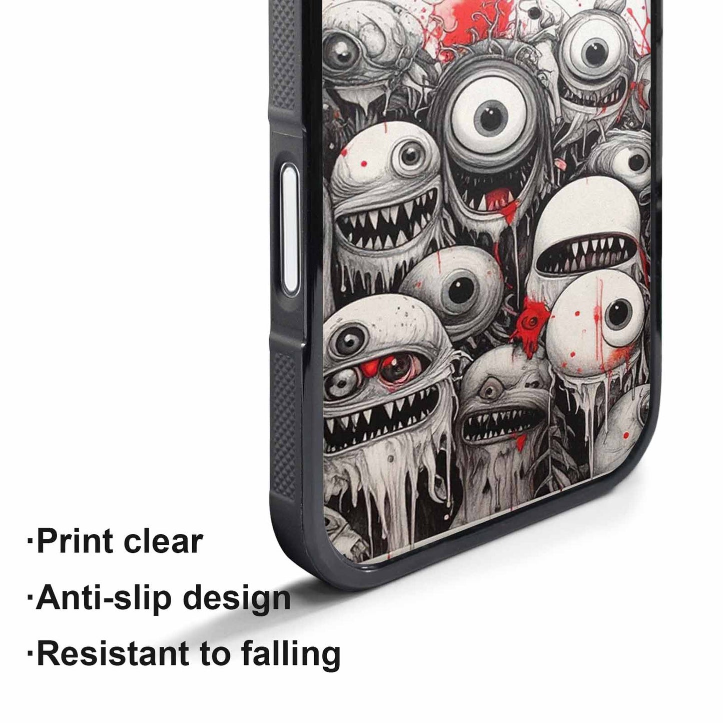 iPhone 17 Pro Case — Multi Eye Monster Black Red Original, Custom Phone Case