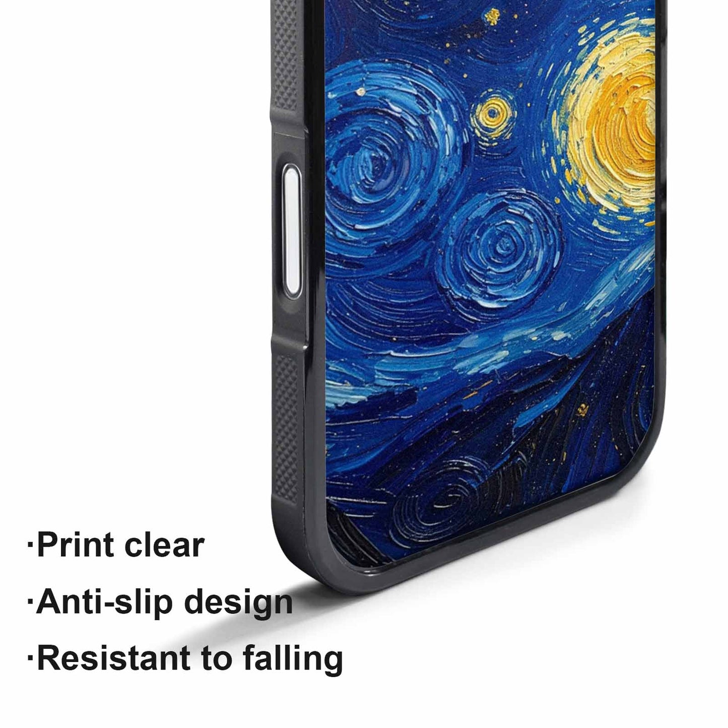 iPhone 17 Air Case — Swirling Deep Blue Night Sky Galaxy, Unique Phone Case Design