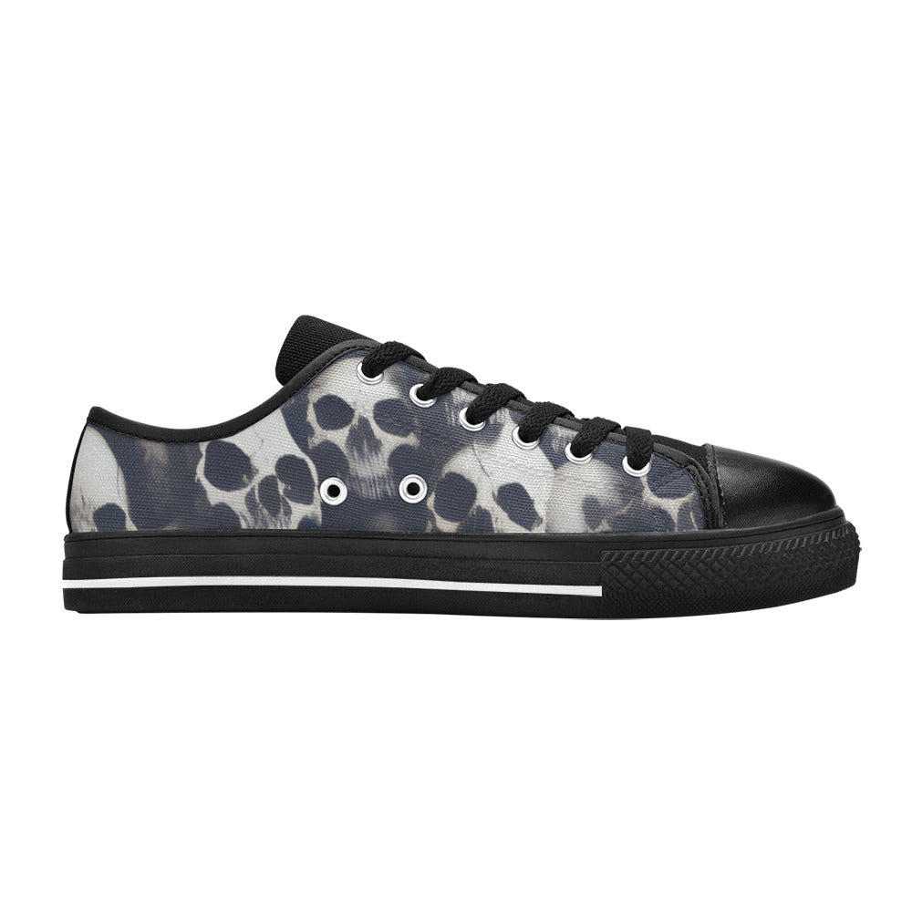 MEN'S Cc Skulls Greyscale Style Canvas Surreal Sneakers