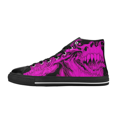 MEN'S Cc Demons Men’S High Top Canvas Wallpaper Art Shoes