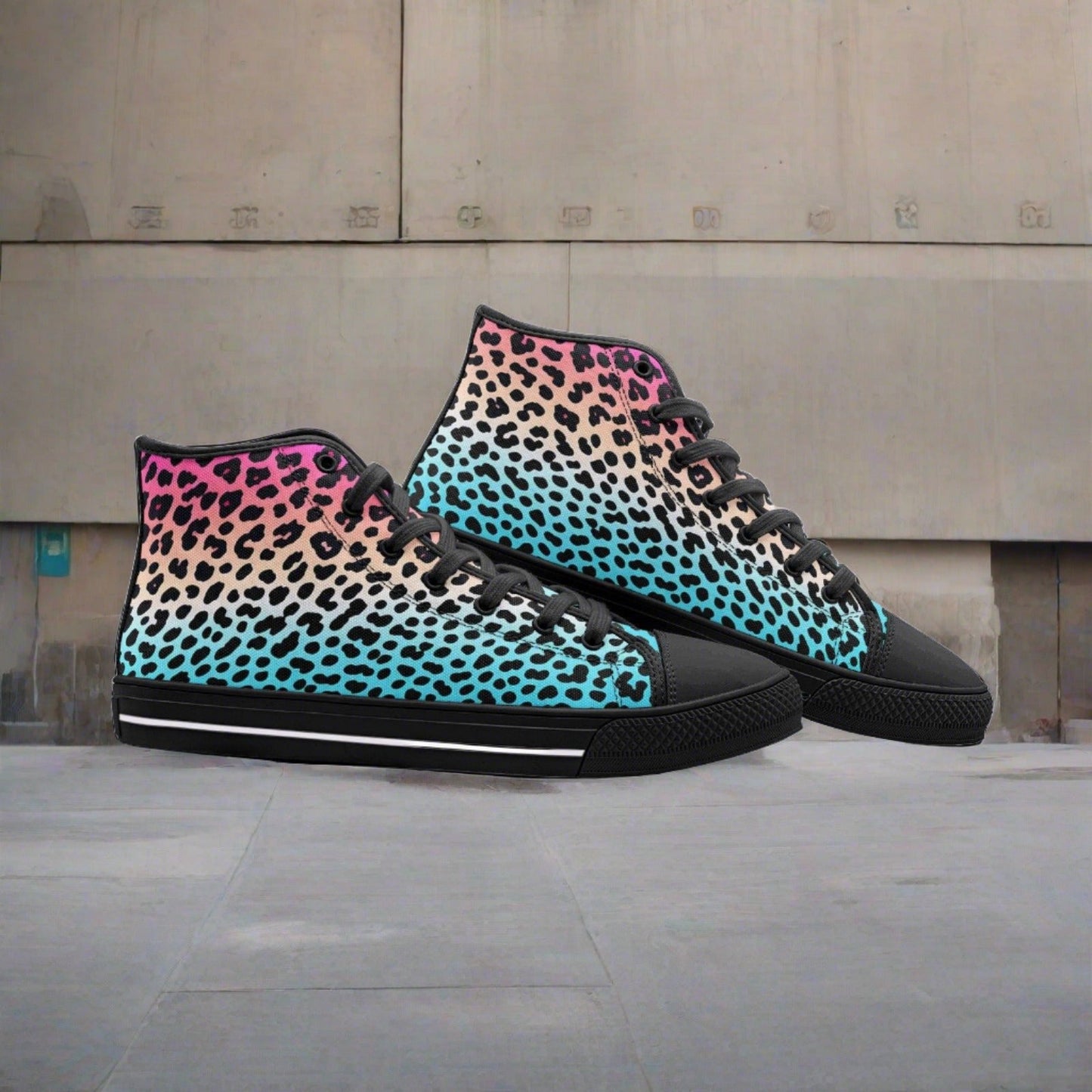 Peacock Red Gold Vivid Bold Art - Freaky Shoes | Custom Art Sneakers