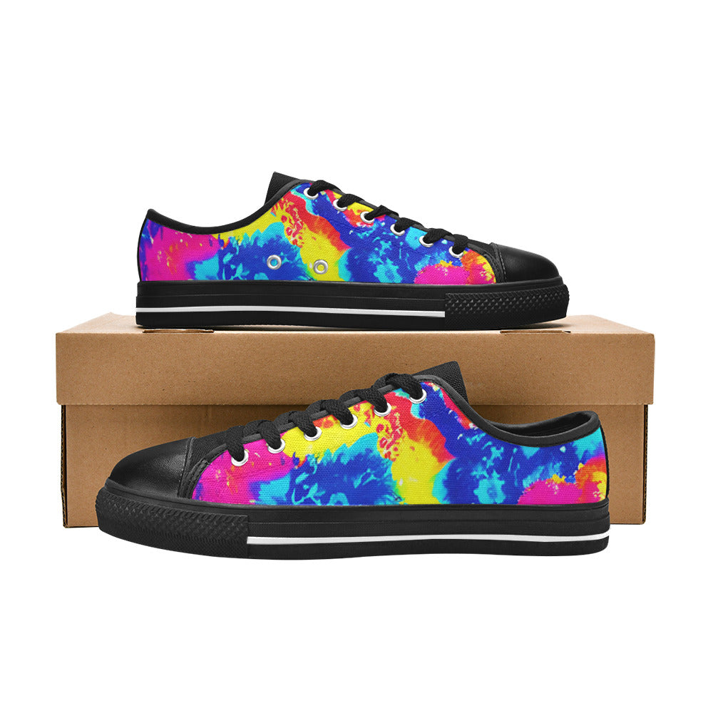 WOMEN'S Tie Dye Splash Retro Canvas Vivid Shoes