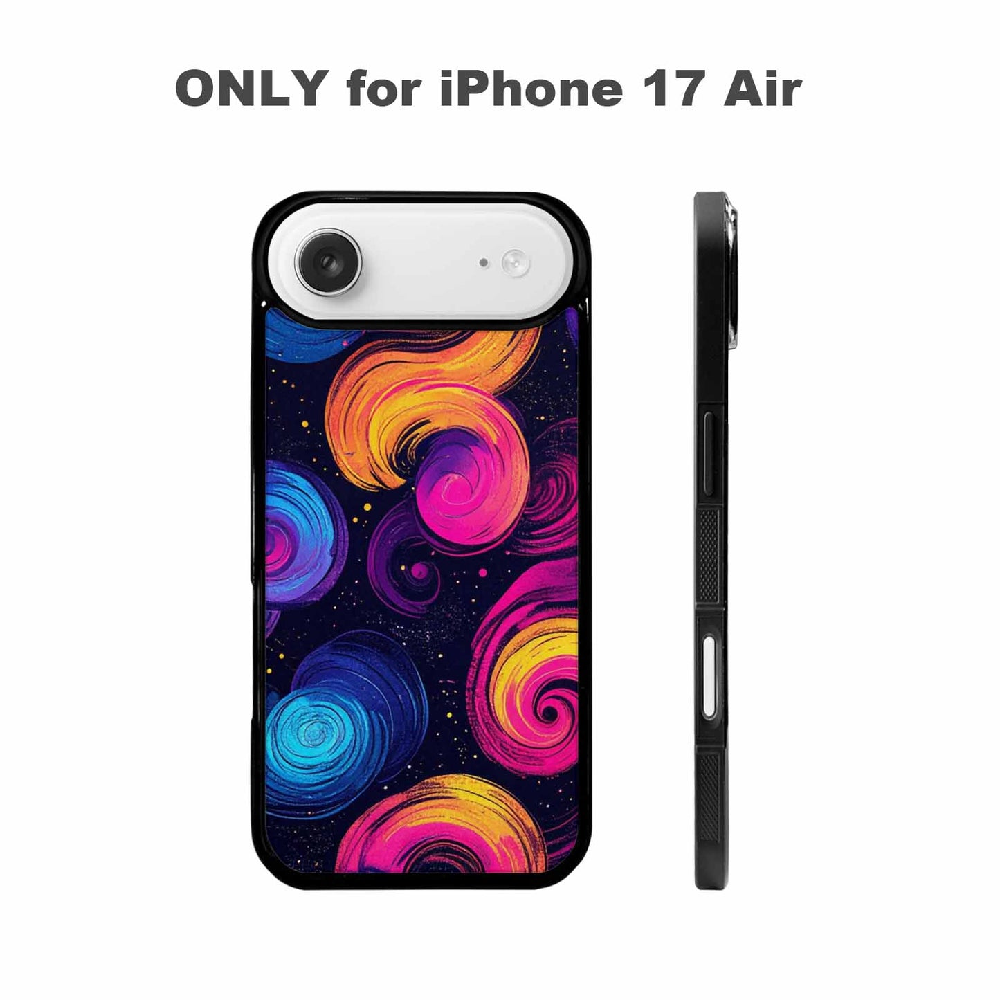 iPhone 17 Air Case — Rose Galaxy Art Seamless Pattern Galaxy, Custom Art Phone Cover