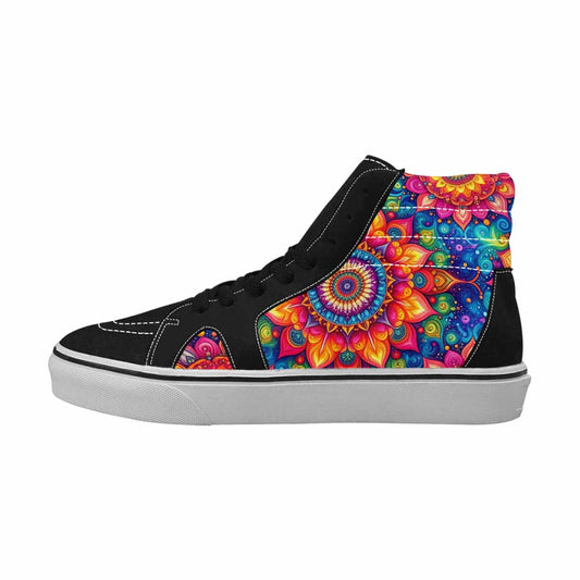 WOMEN'S Tie Dye Mandala High Top Canvas Y2K Custom Shoes