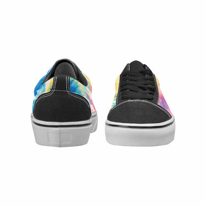 MEN'S Tie Dye Swirl Canvas Lace-Up Neon Fantasy Shoes
