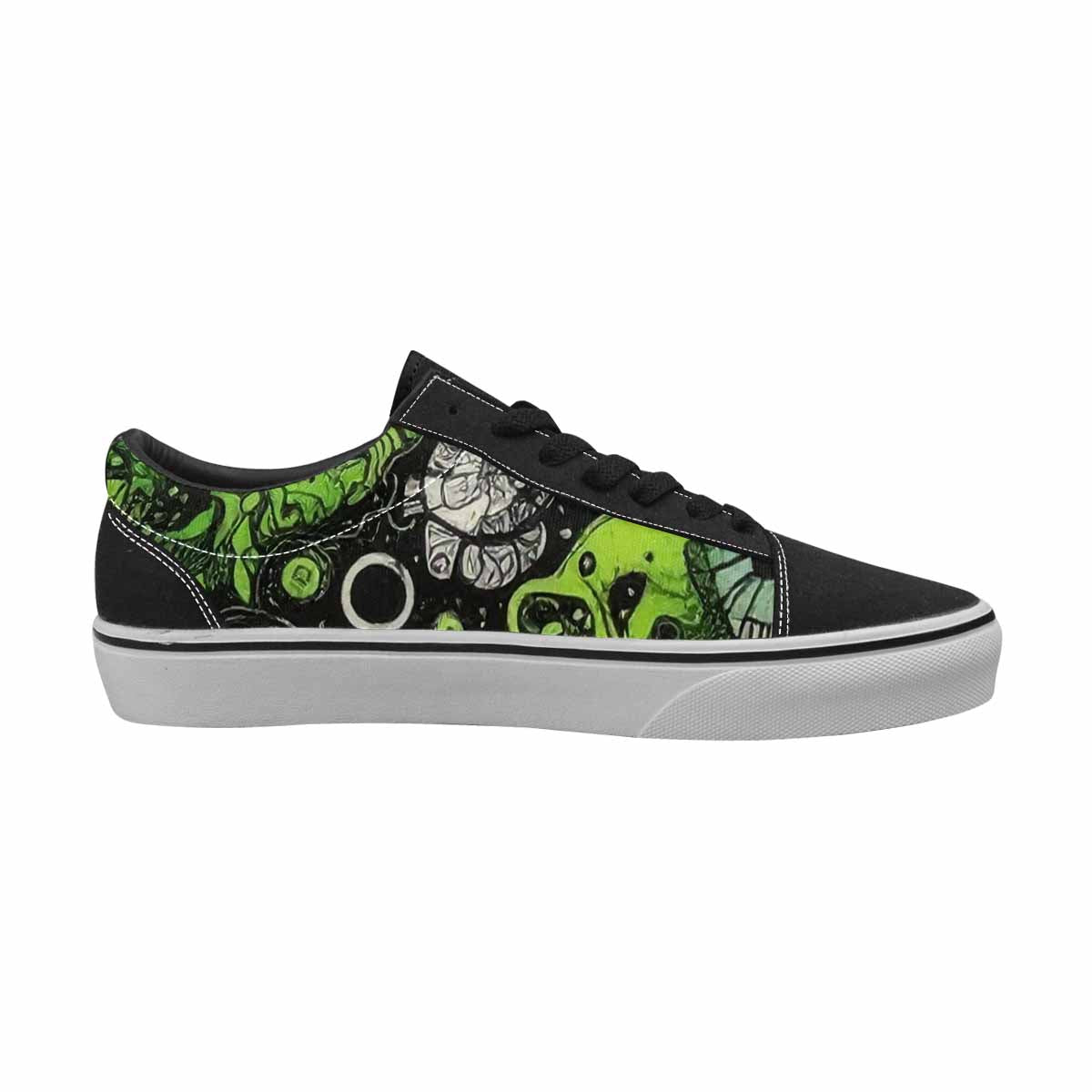 WOMEN'S Sea Creature Burst Lace-Up Canvas Cottagecore Custom Sneakers