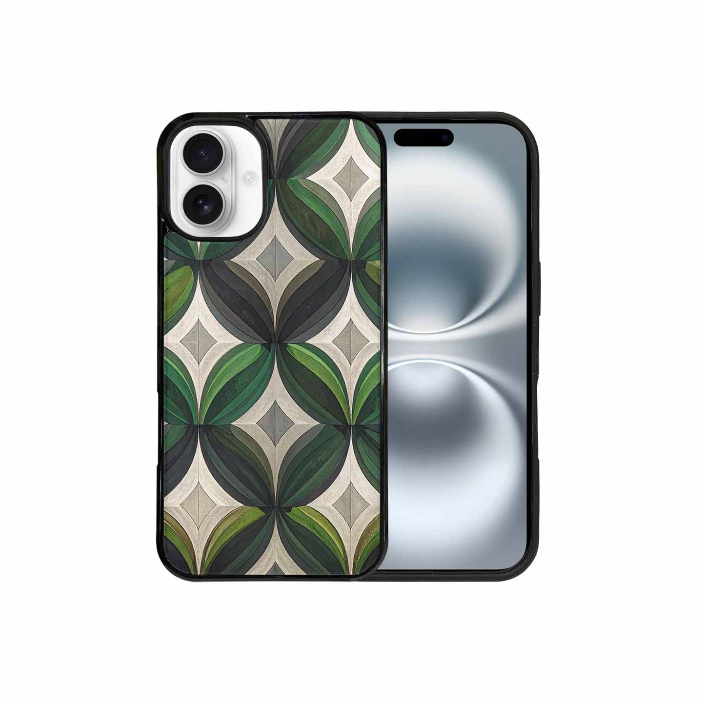 iPhone 16 Plus Case — Aromantic Flag Color Theme Small Rainbow, Unique Phone Case Design