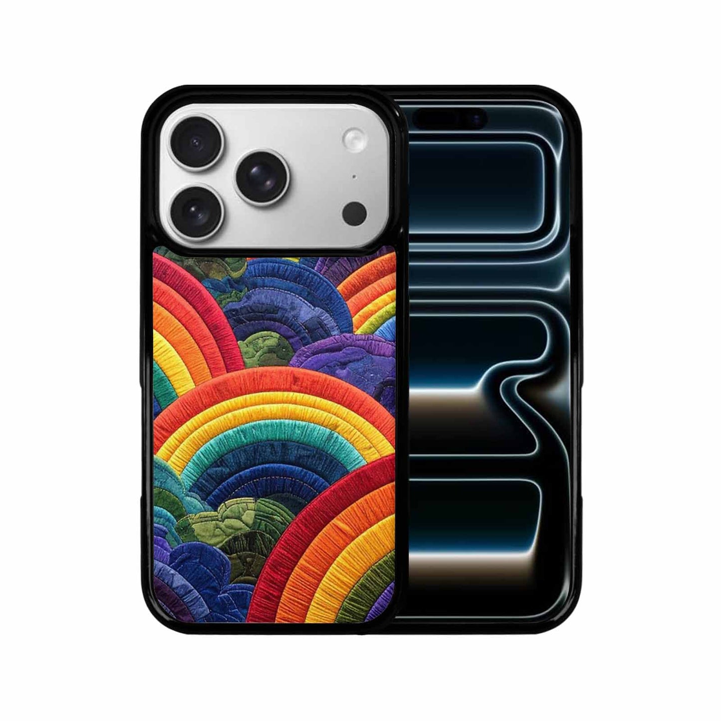 iPhone 17 Pro Case — Vivid Camo Rainbow Arc Camo, Custom Phone Case