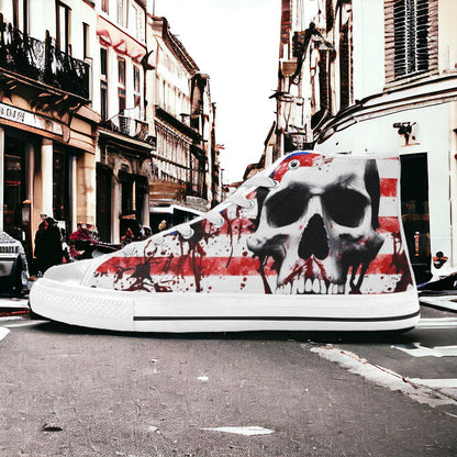 Patriotic Splatter Art Men - Freaky Shoes®