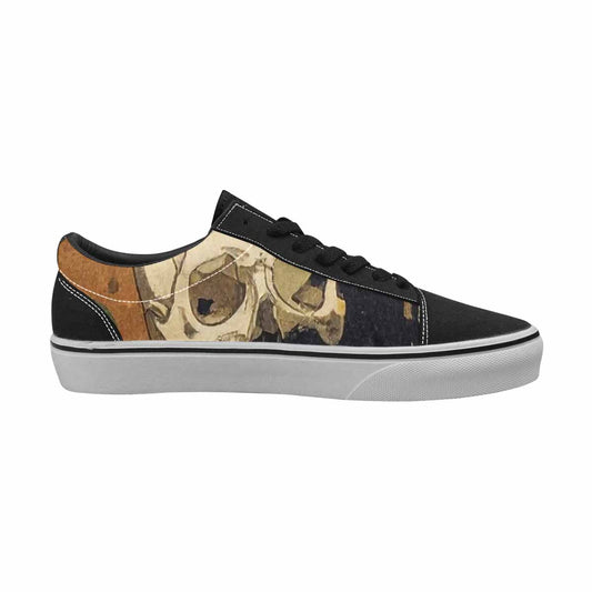 MEN'S Military Camo Skull Canvas Lace-Up Grunge Shoes