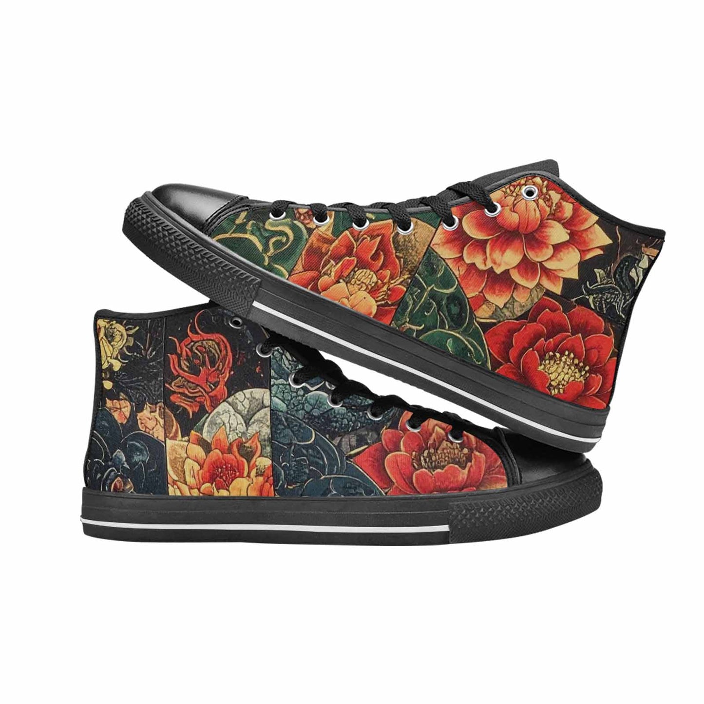 MEN'S Dragon Scale Fantasy High Top Canvas Y2K Custom Shoes