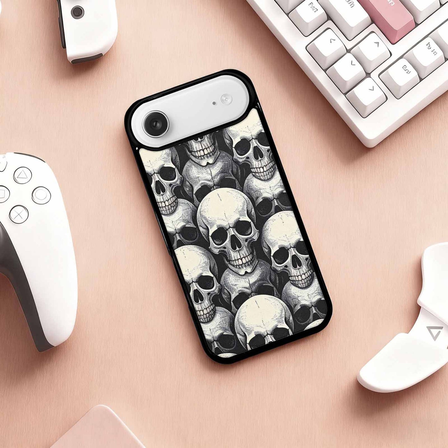iPhone 17 Air Case — Skull Dark Art Gothic Print Gothic, Customized Protective Case