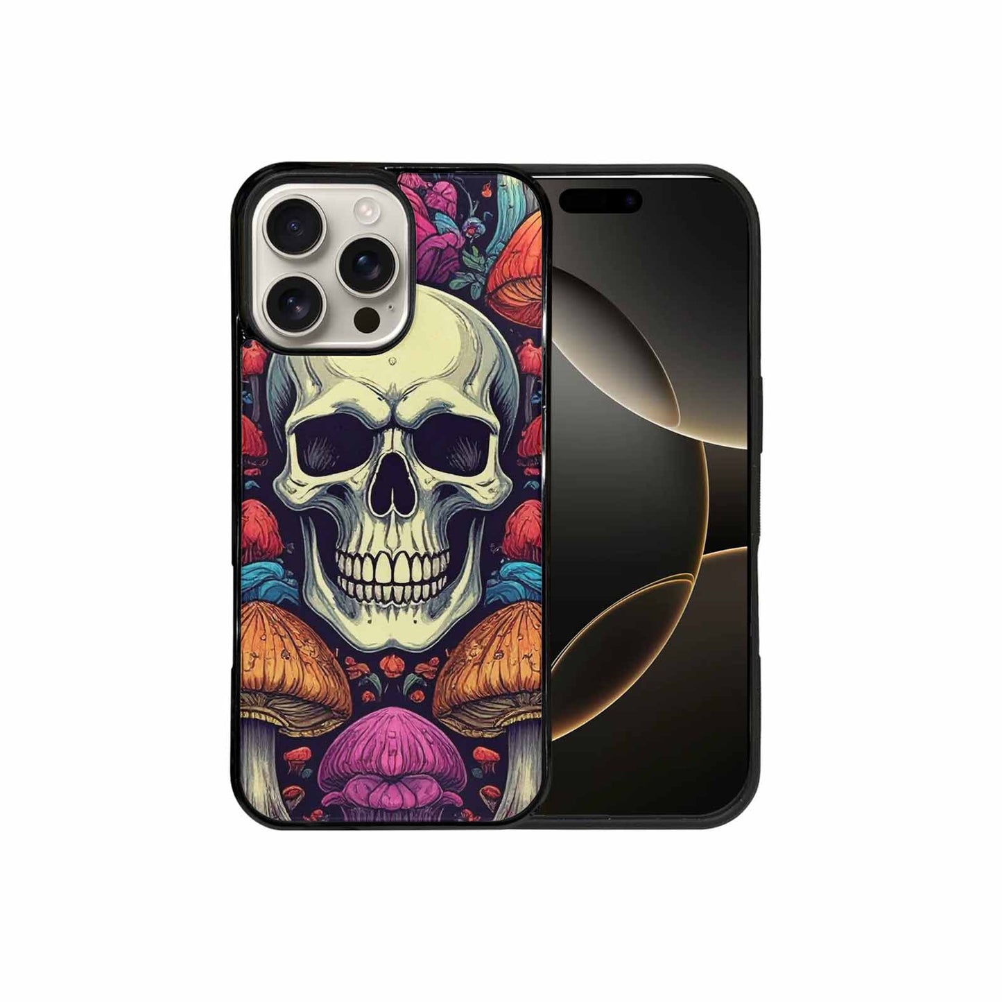iPhone 16 Pro Max Case — Mushroom Skull, Custom Designed Case Cover