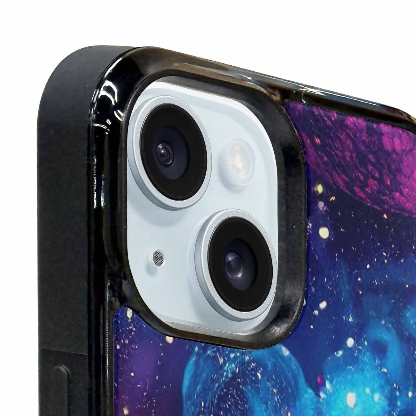 iPhone 15 Plus Case — Galaxy Snake Print, Custom Printed Phone Case