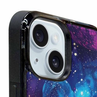 iPhone 15 Plus Case — Galaxy Snake Print, Custom Printed Phone Case