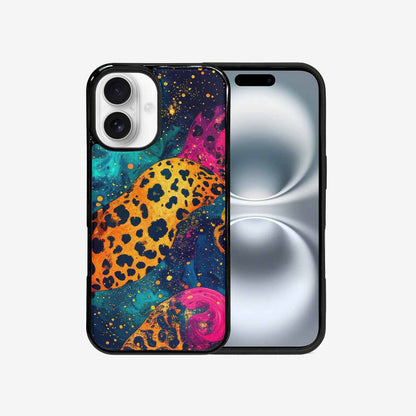 iPhone 16 Case — Leopard Print Galaxy, Original Design Phone Case