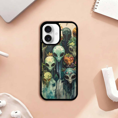 iPhone 17 Case — Aliens Pattern Hundreds Of Alien Scifi, Custom Designed Case Cover