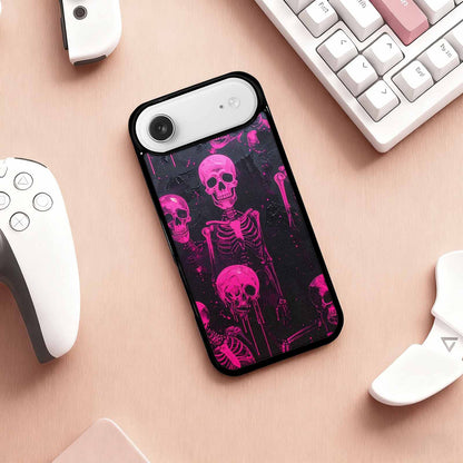 iPhone 17 Air Case — Skeletons Neon Pink Glowskelet Svd Original, Unique Phone Case Design