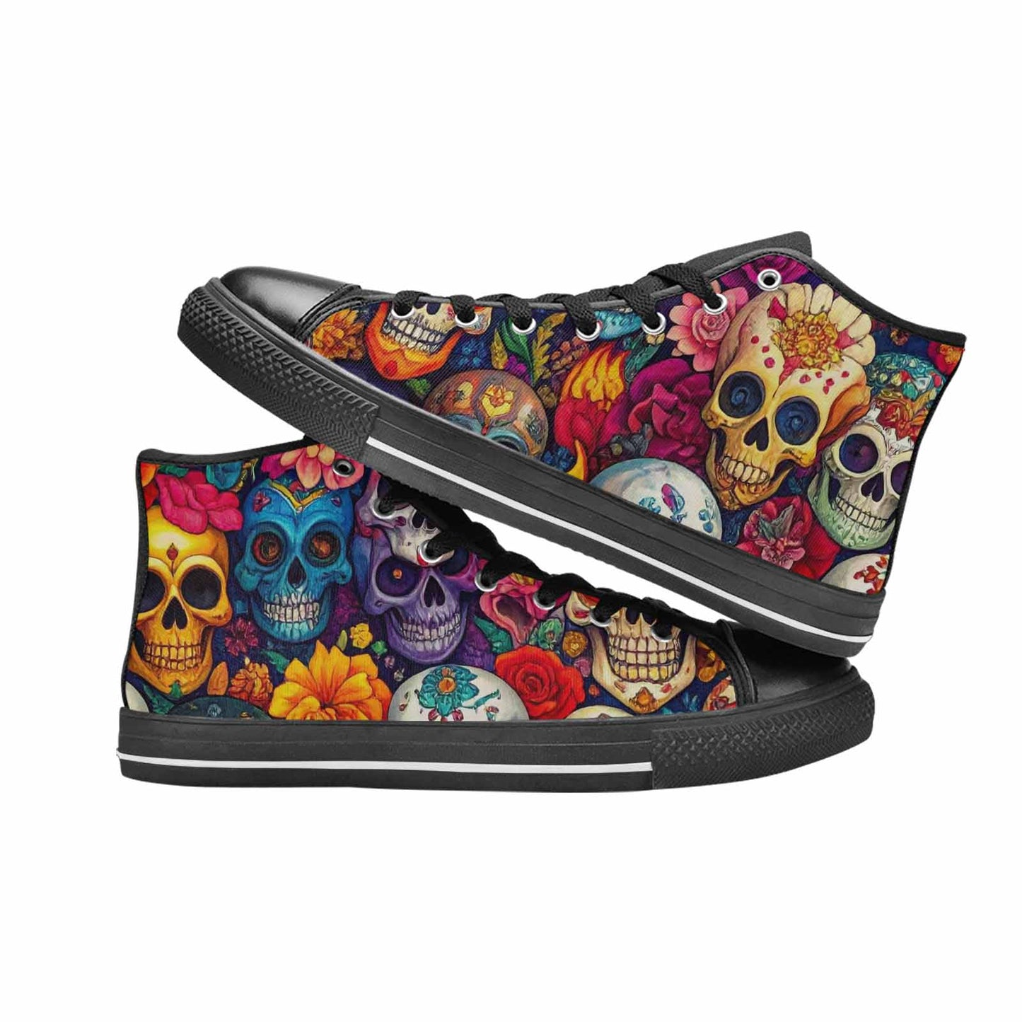 MEN'S Skull High Top Canvas Dreamcore Sneakers