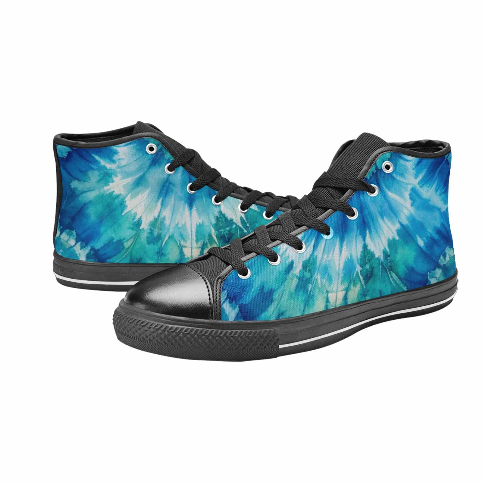 MEN'S Tie Dye - High Top Canvas Dark Academia Sneakers