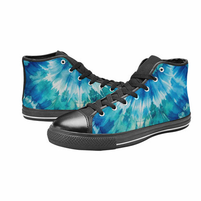 MEN'S Tie Dye - High Top Canvas Dark Academia Sneakers