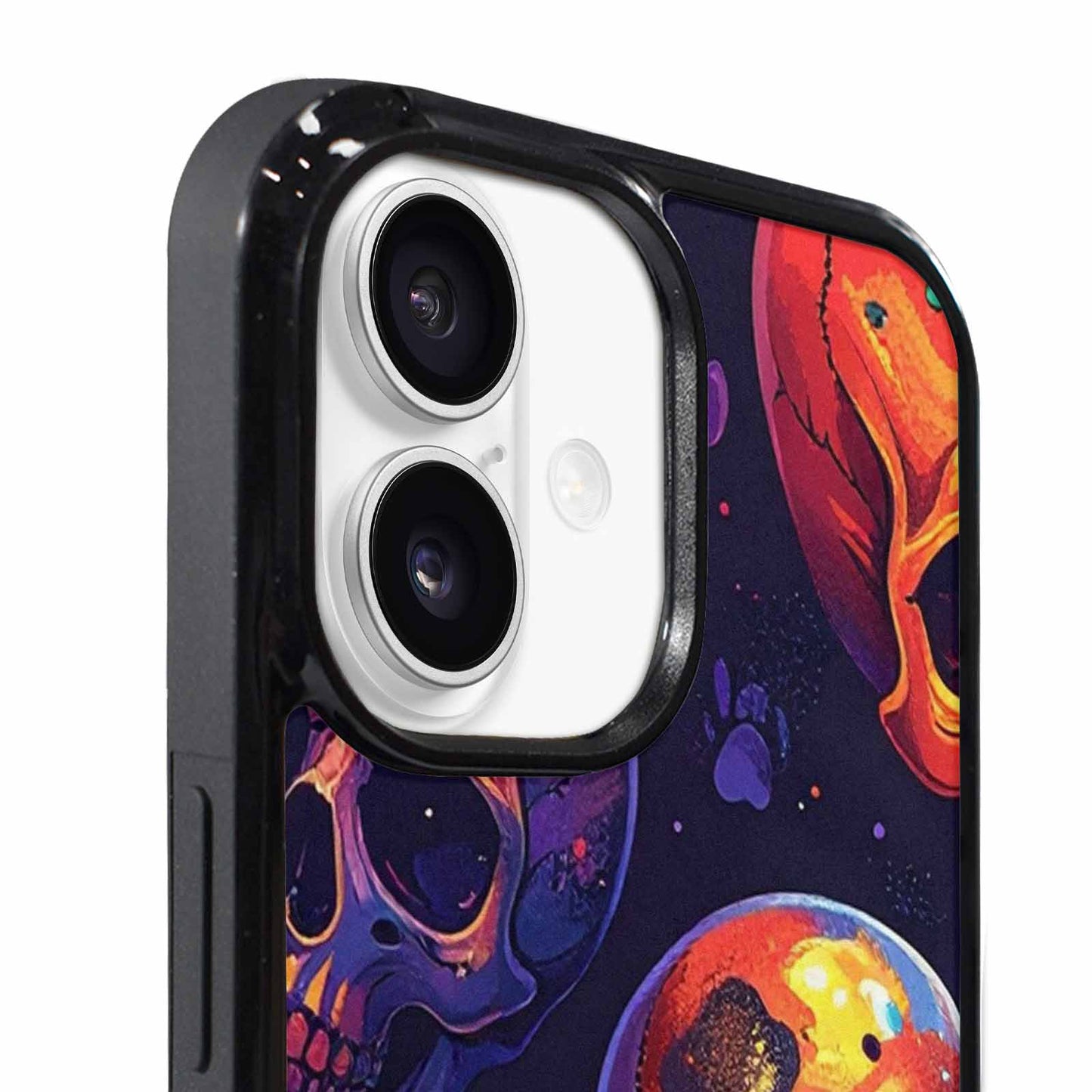 iPhone 17 Case — Iridescent Millions Of Gothic Skulls, Custom Made Phone Cover