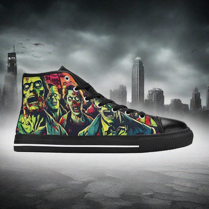 Phoenix Blue Gold Wearable Bold Art - Freaky Shoes