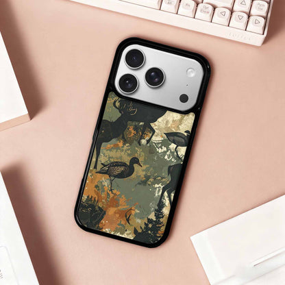 iPhone 17 Pro Case — Hunting Camouflage Pattern With Deer Camo, Customized Protective Case
