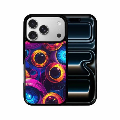 iPhone 17 Pro Case — Seamless Tileable Pattern Of Overlapping Cartoon, Custom Printed Phone Case